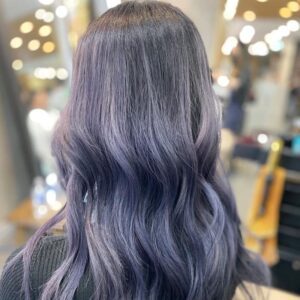 挑染：星空藍黑色