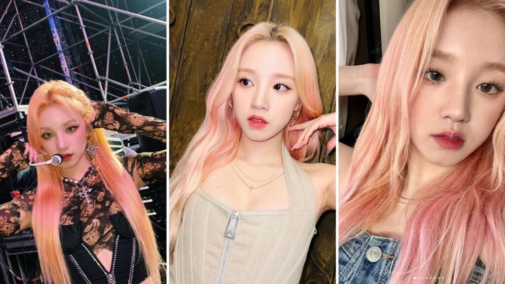 (G)I-DLE 雨琦：活力滿分的蜜桃橘粉染，甜妹專屬元氣感