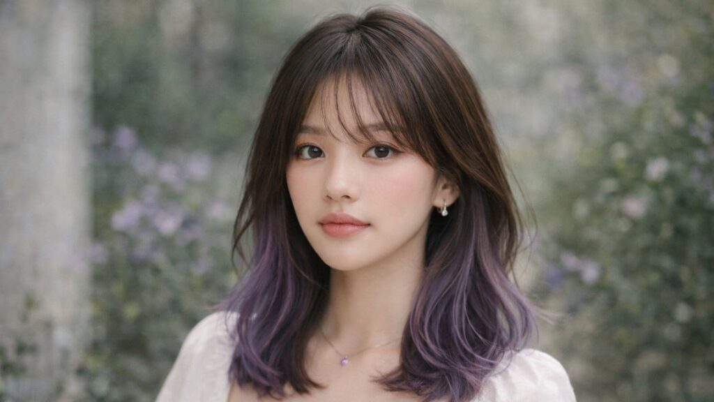 低調神祕挑染顏色推薦：煙燻灰紫與薰衣草紫，完美詮釋個人態度