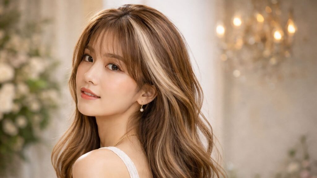 顯白挑染顏色推薦：奶杏茶色與奶油金，自帶溫柔初戀感