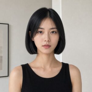 W02女生短鮑伯髮型-日常場景-10-極簡穿搭