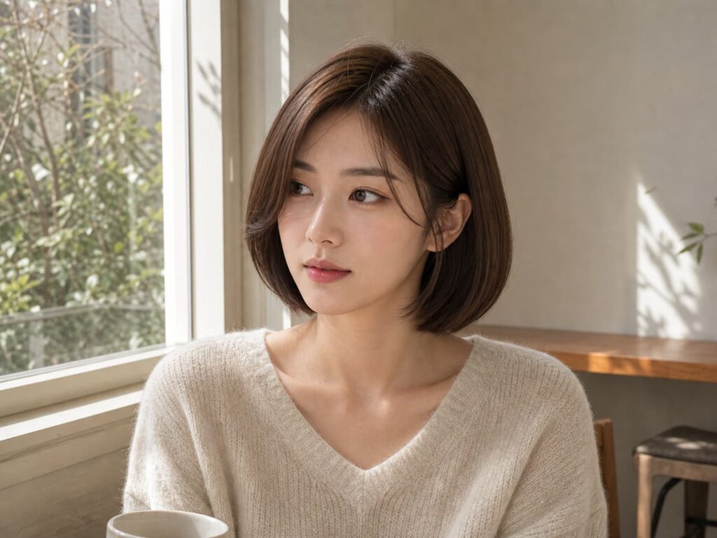 W02女生短鮑伯髮型-染髮變化-01-柔霧棕全染