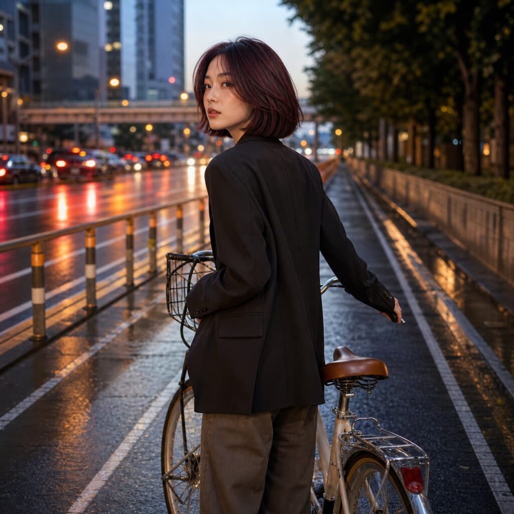 W02女生短鮑伯髮型-染髮變化-22-莓果紅棕動態