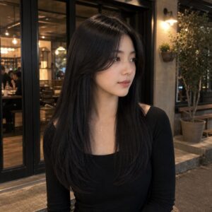 W14女生低層次長直髮 日常場景 10 晚間聚餐