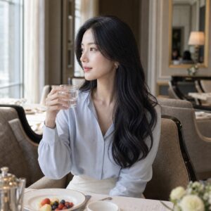 女性大波浪長髮日常照片