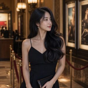 女性大波浪長髮日常照片