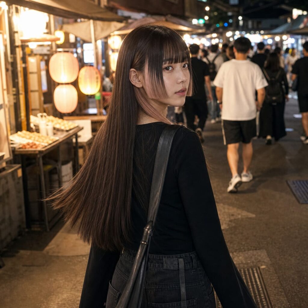 W17女生公主切長髮 染髮變化 16 玫瑰金臉周挑染