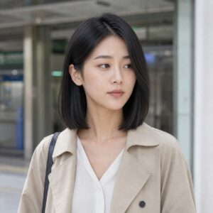 W04女生中短鮑伯髮型 日常場景 01 通勤街景