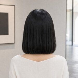 W04女生中短鮑伯髮型 日常場景 03 極簡展間