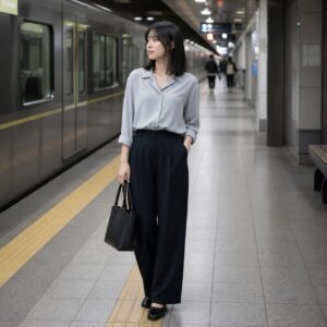 W06女生中短低層次髮型 日常場景 11 月台