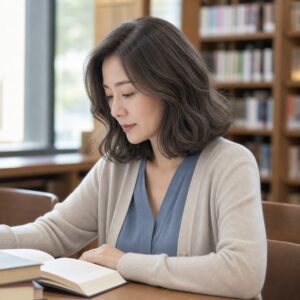 W05女生中短鮑伯微捲髮型 染髮變化 11 煙燻灰棕